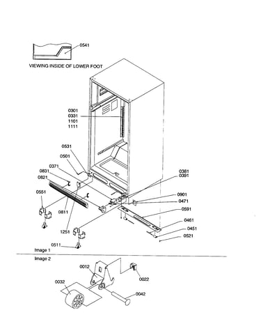 Ladders/lower cabinet/rollers