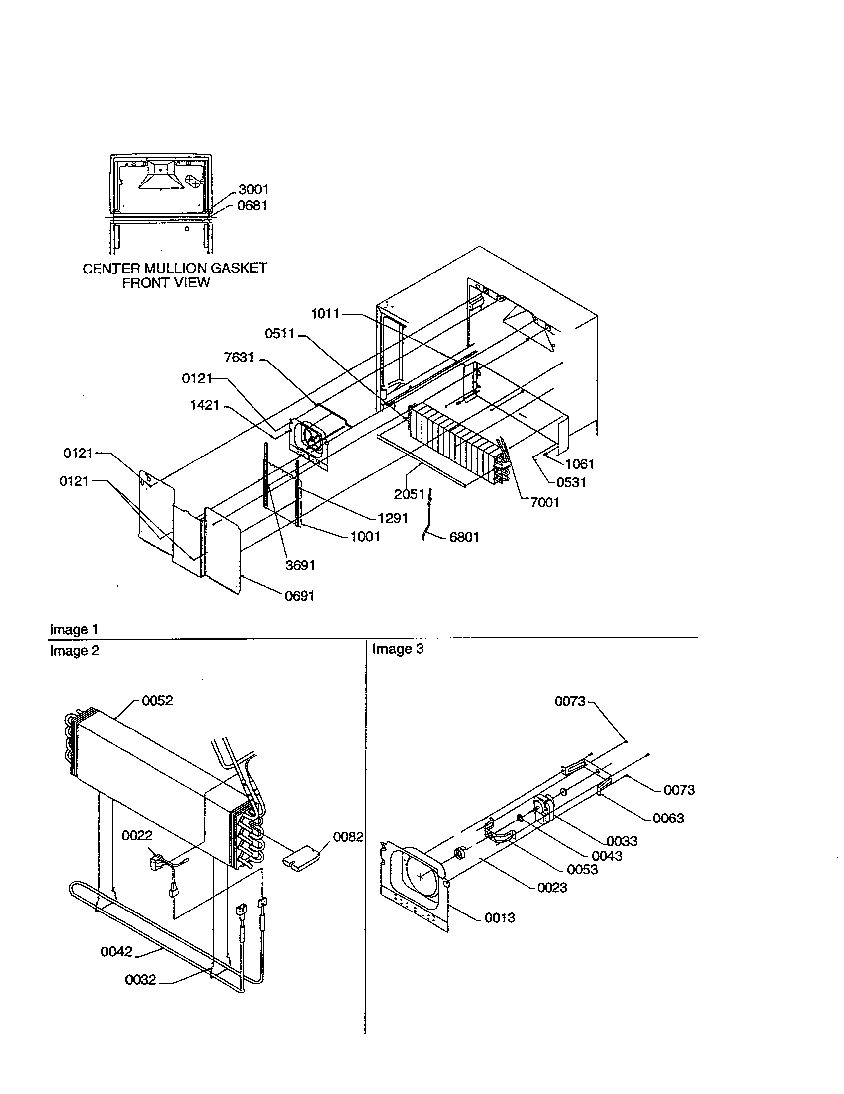 Evaporator/fan motor