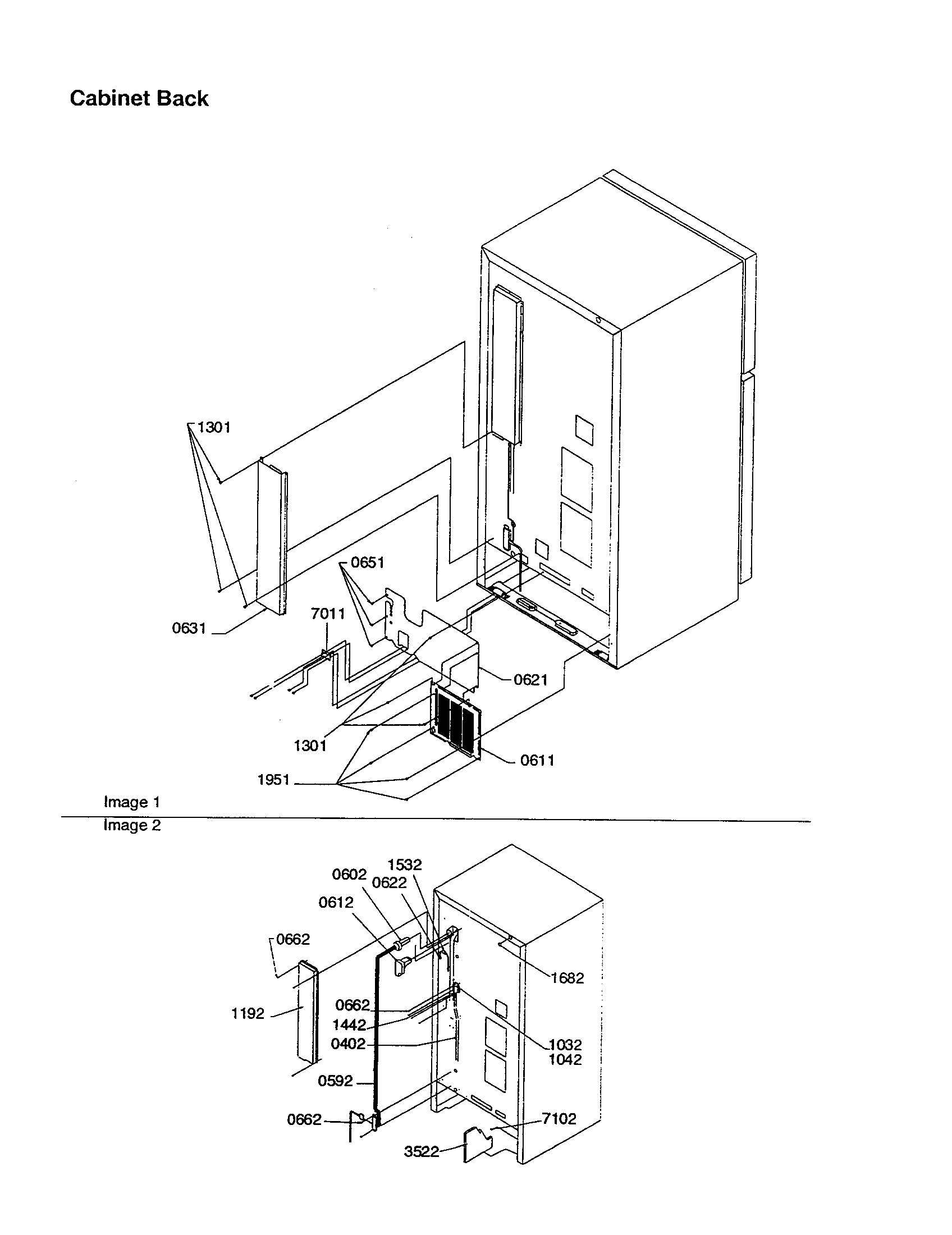 Cabinet back