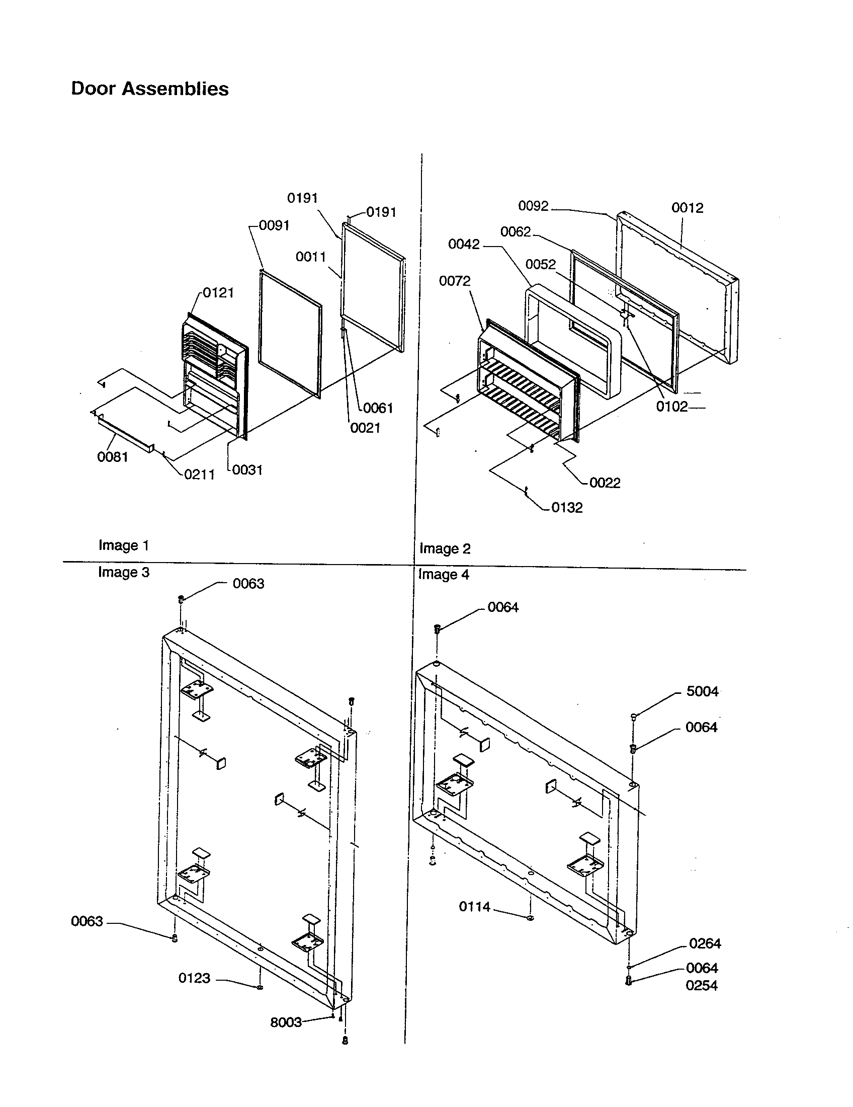 Door assemblies