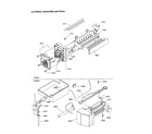 Amana TX21VW-P1301804WW ice maker assembly and parts diagram