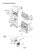 Door, hinges and accessories