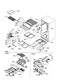 Interior cabinet/drain block