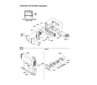 Amana TX18VE-P1301702WE evaporator and fan motor assemblies diagram