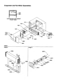 Evaporator and fan motor assemblies