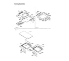 Amana TX18VE-P1301702WE shelving assemblies diagram