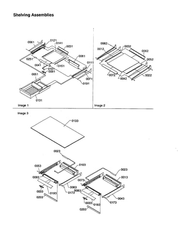 Shelving assemblies