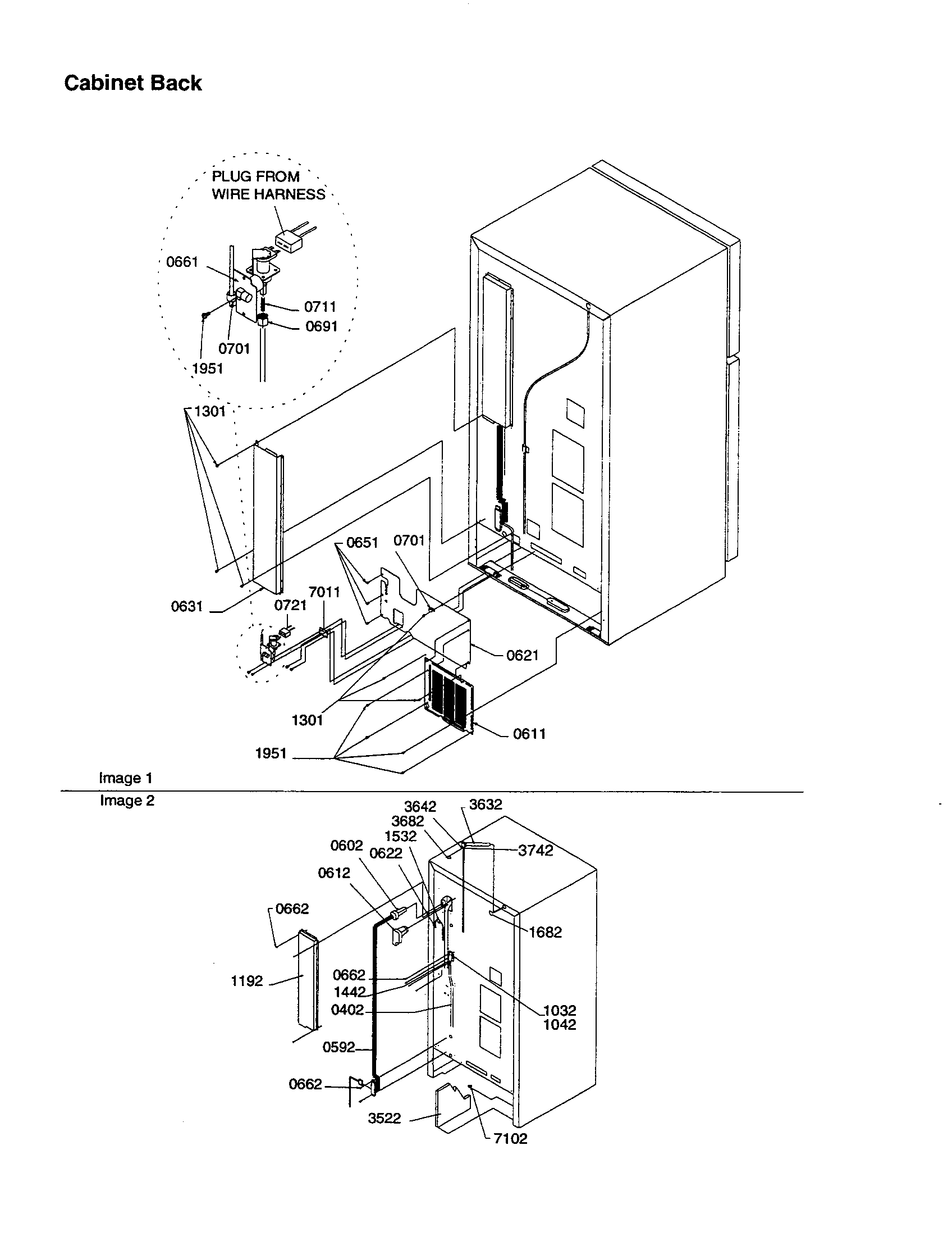 Cabinet back