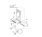 Amana TX18VE-P1301702WE ladders/lower cabinet/rollers diagram