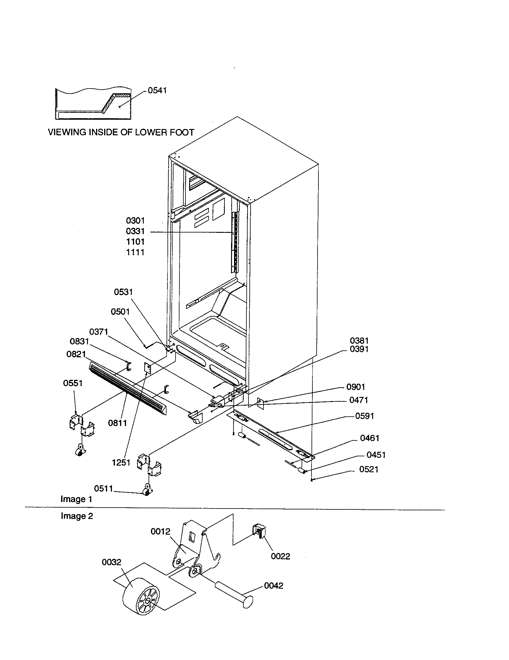 Ladders/lower cabinet/rollers