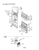 Door, hinges and accessories