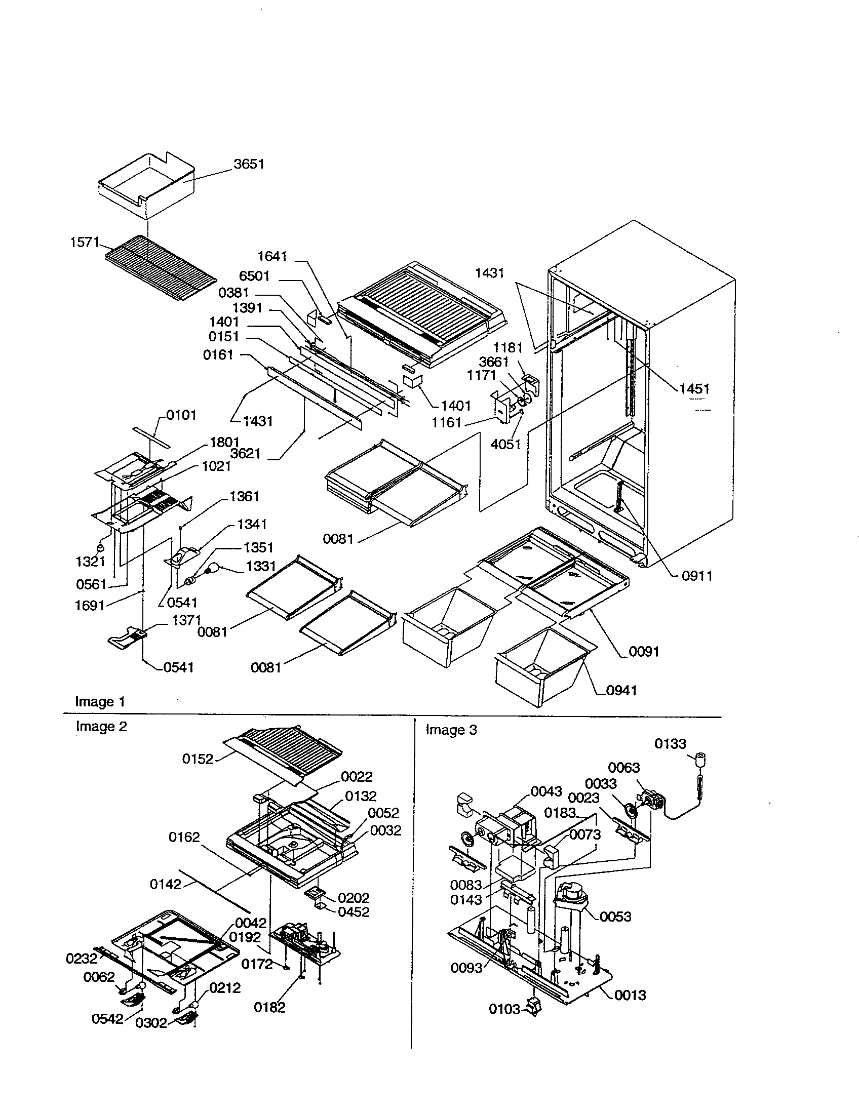 Interior cabinet/drain block