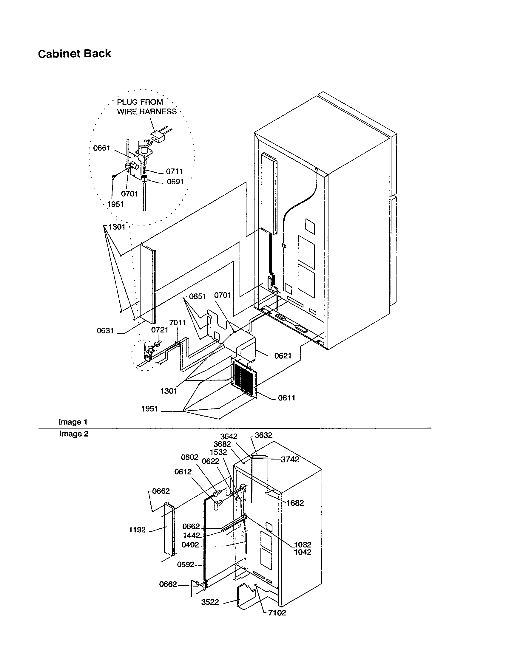Cabinet back