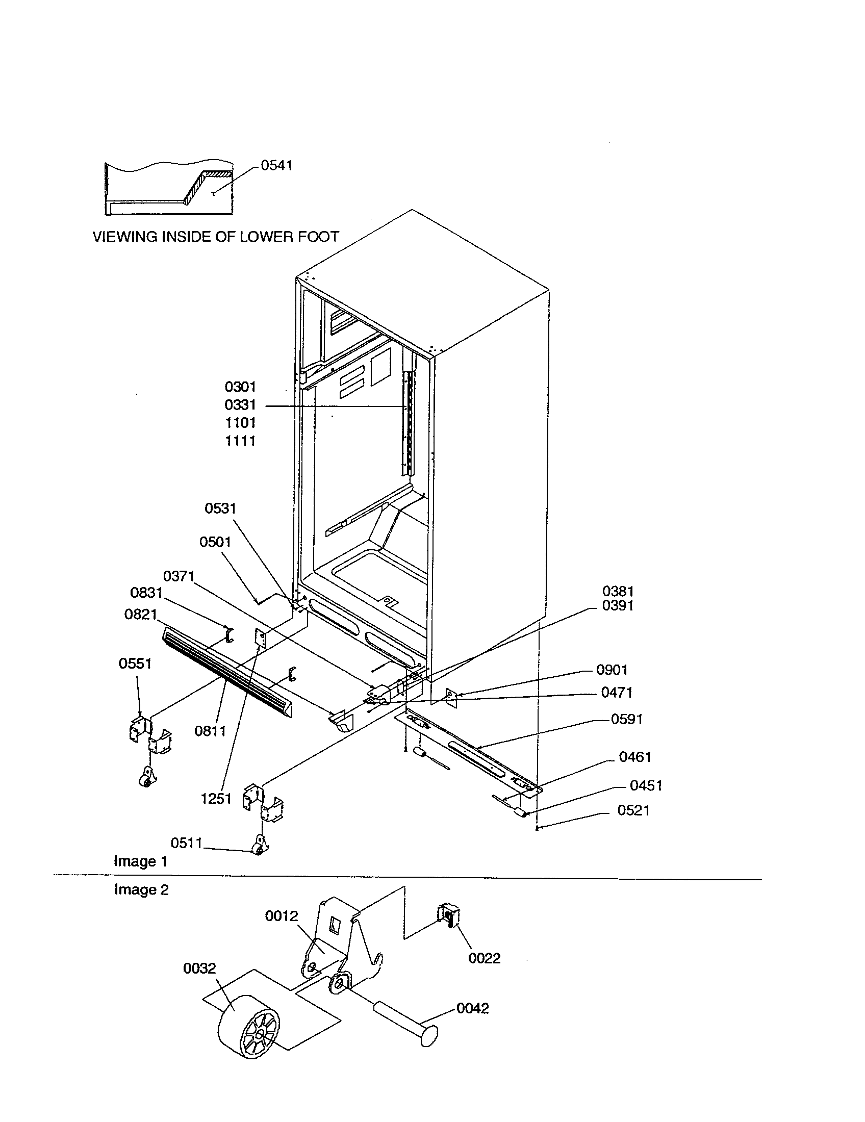 Ladders/lower cabinet/rollers