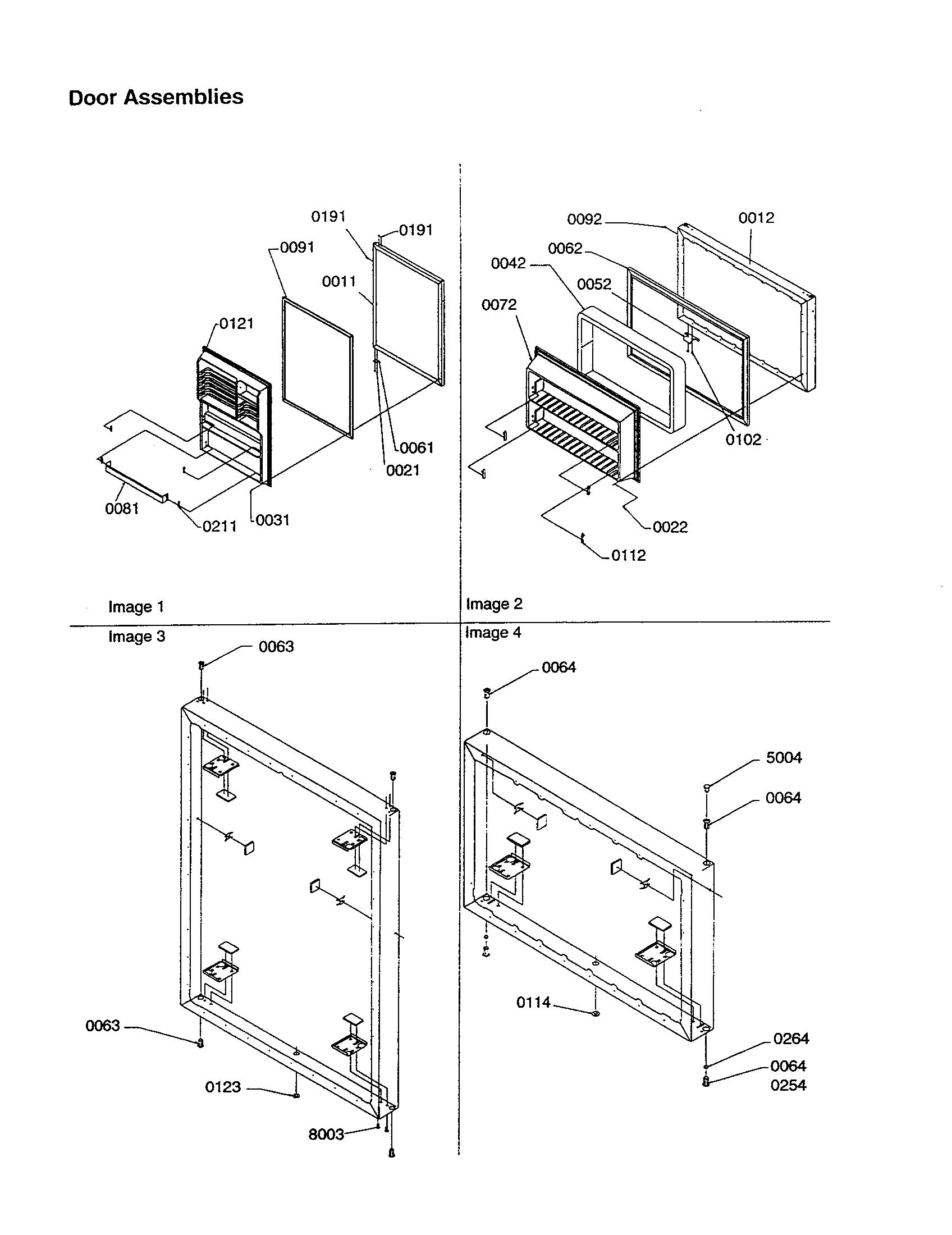 Door assemblies