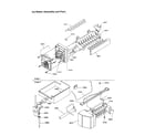 Amana TXI18VE-P1302402WE ice maker assembly and parts diagram
