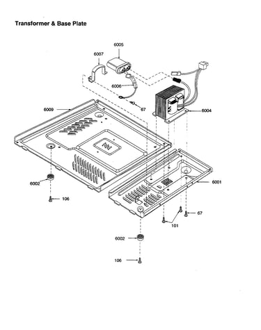 Transformer and base plate