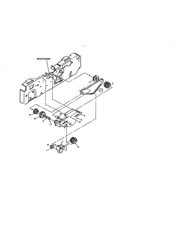 Fuser/paper transport drive assembly