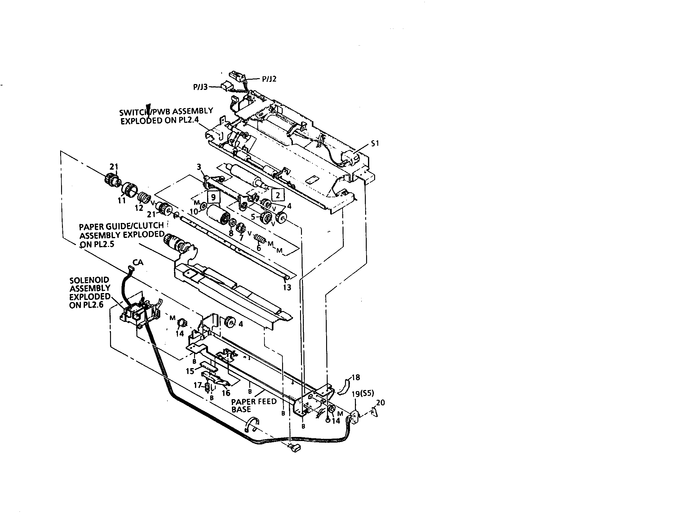 Paper feed assembly