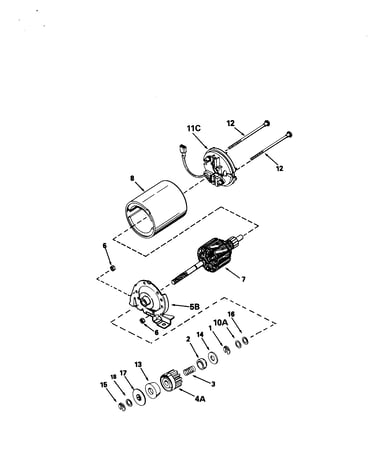 Starter motor 35709