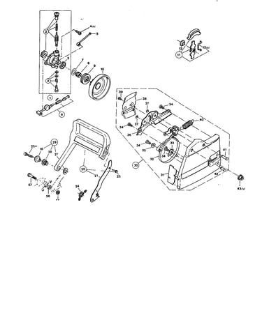 Oil pump, clutch, chain brake