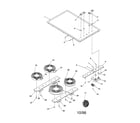 Amana CAK2H30W1-P113159NW cooktop assembly diagram