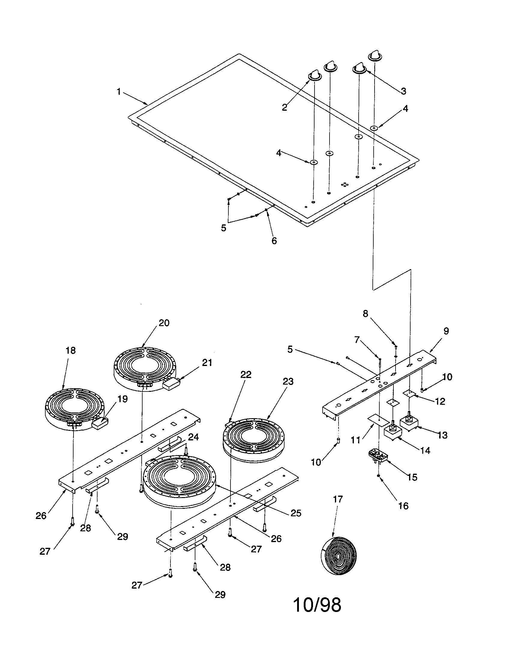 COOKTOP ASSEMBLY