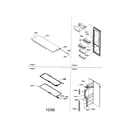 Amana SRI21VE-P1315601WE refrigerator door/door trim/handles diagram