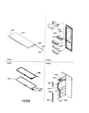 Refrigerator door/door trim/handles
