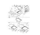 Amana SRI21VE-P1315601WE deli/shelves/crisper assemblies diagram