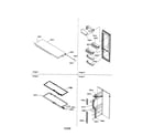 Amana SRI21VL-P1315601WL refrigerator door/door trim/handles diagram