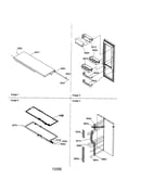 Refrigerator door/door trim/handles