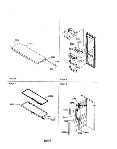 Refrigerator door/door trim/handles