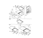 Amana SRI21VL-P1315601WL deli/sheives/crisper assemblies diagram