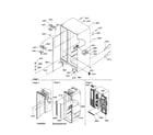 Amana SRI21VL-P1315601WL cabinet parts and toe grille diagram