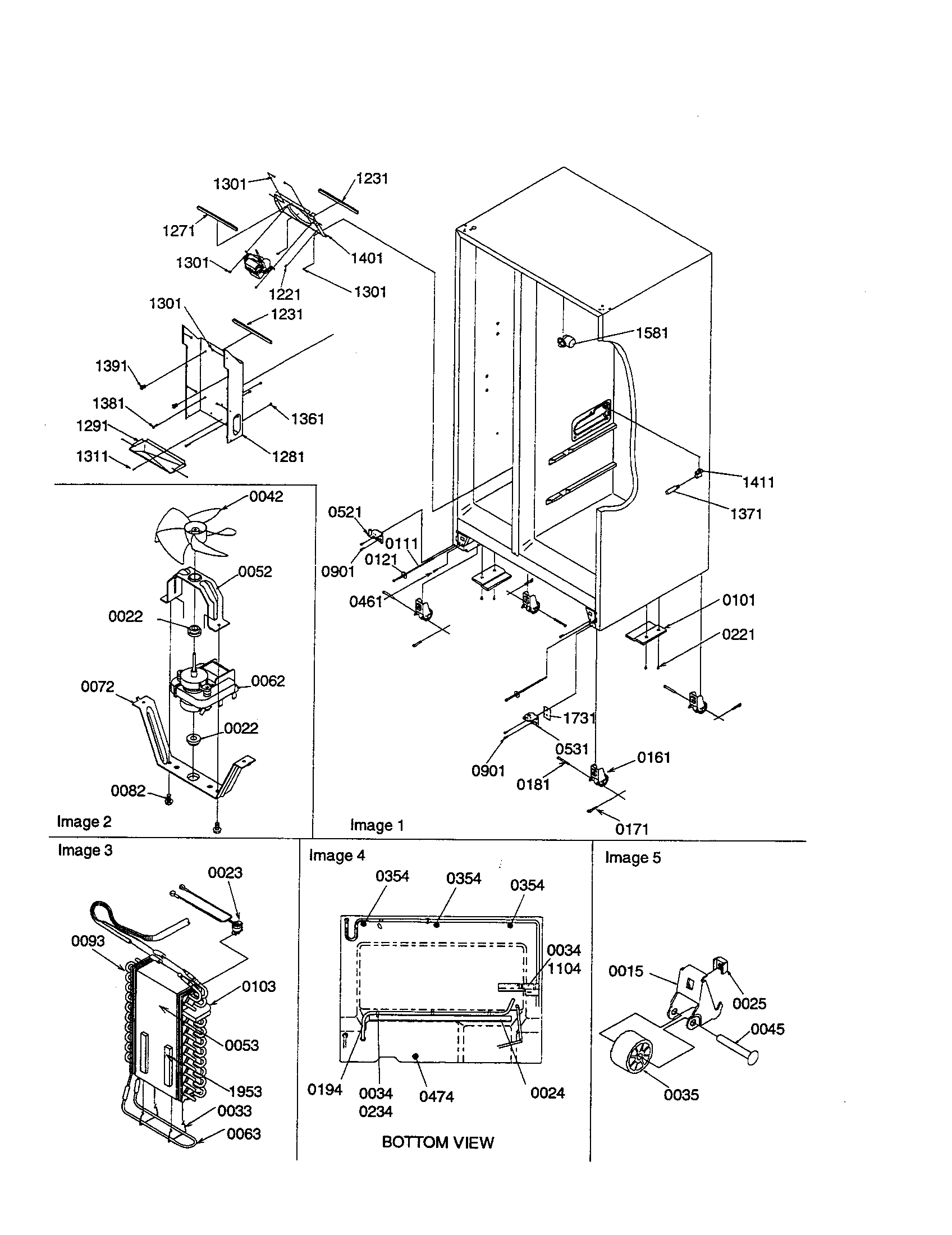 DRAIN SYSTEMS/ROLLERS/EVAPORATOR