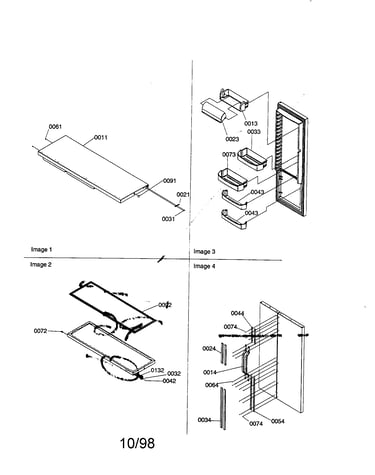 Refrigerator door/door trim/handles