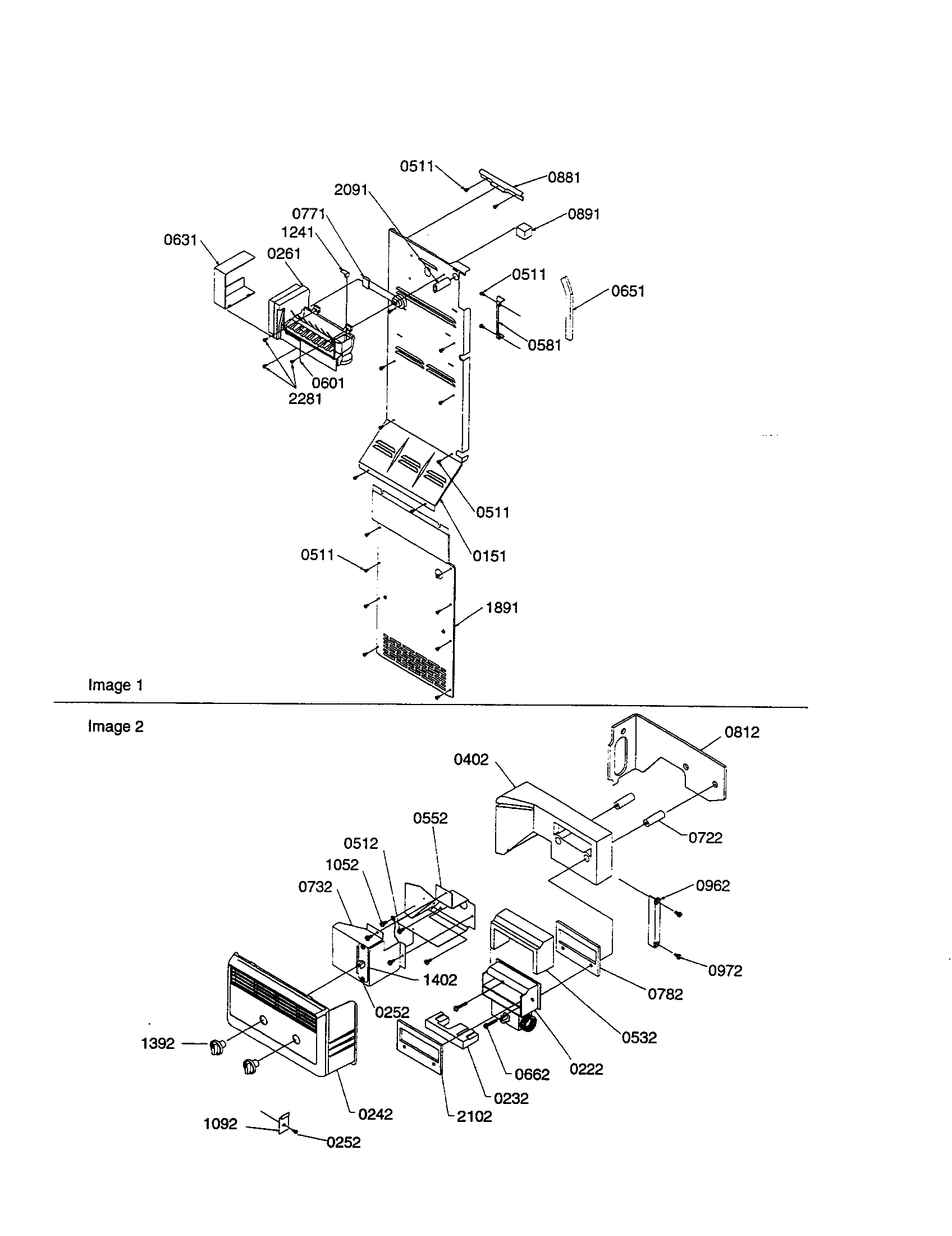 Ice maker/control assembly