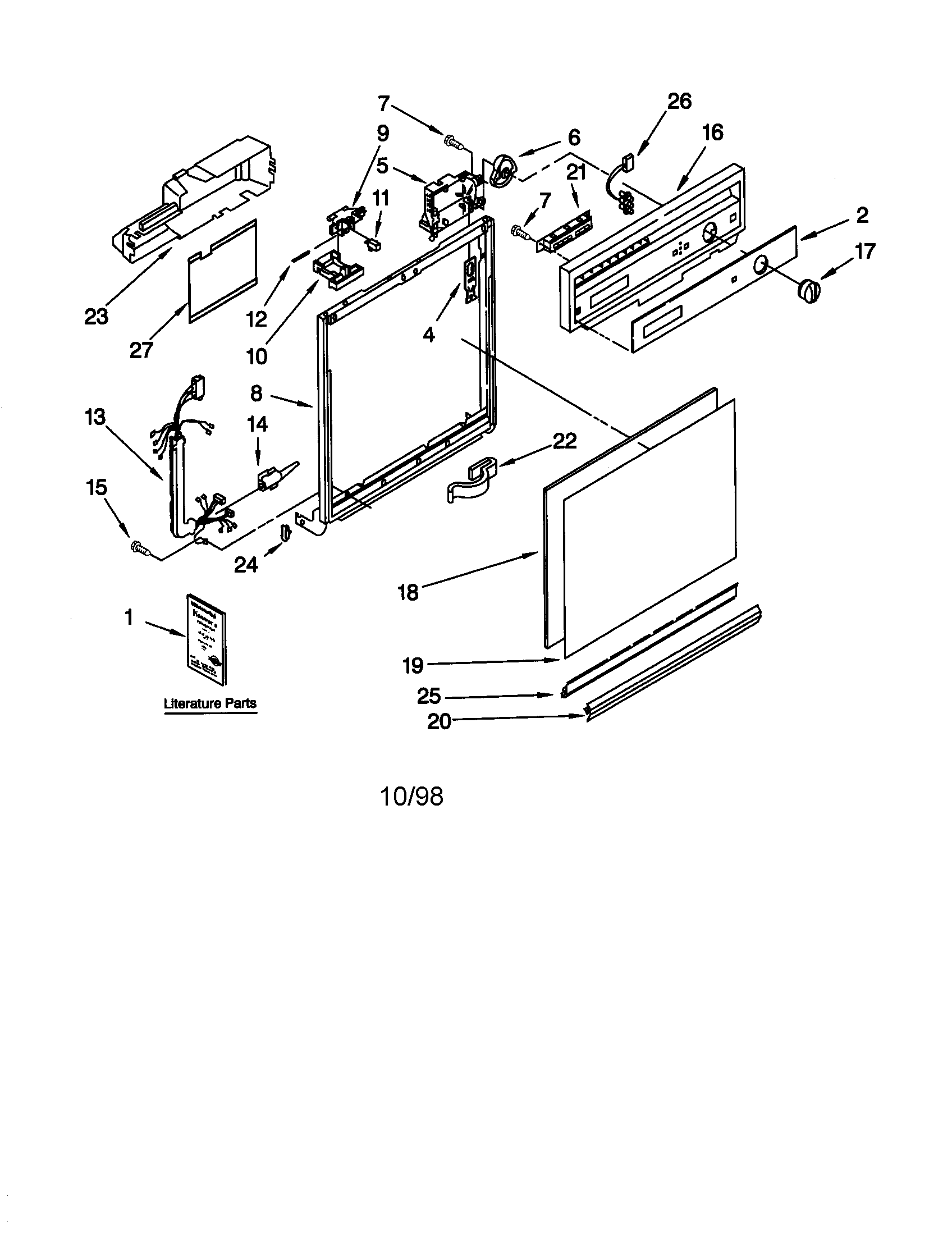 Frame and console