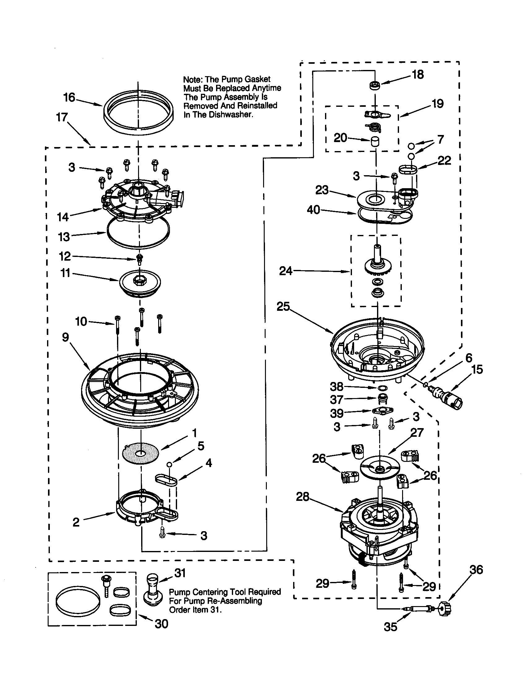 Pump and motor