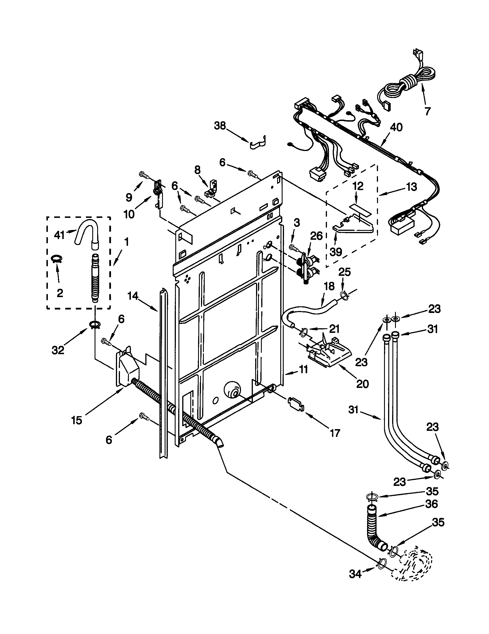 Rear panel