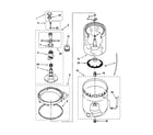 Kenmore 11029812890 agitator, basket and tub diagram