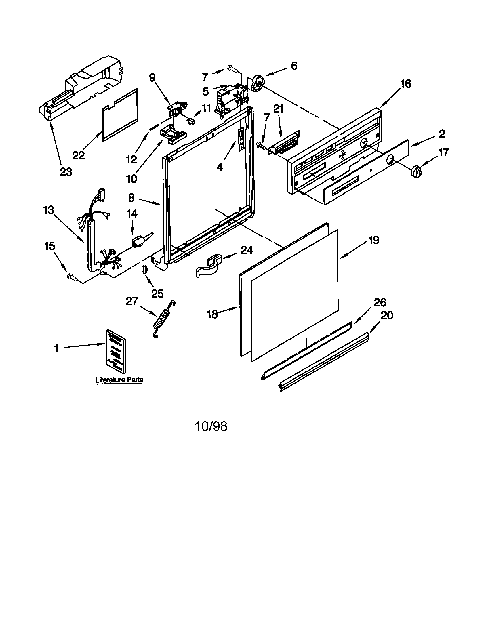 Frame and console