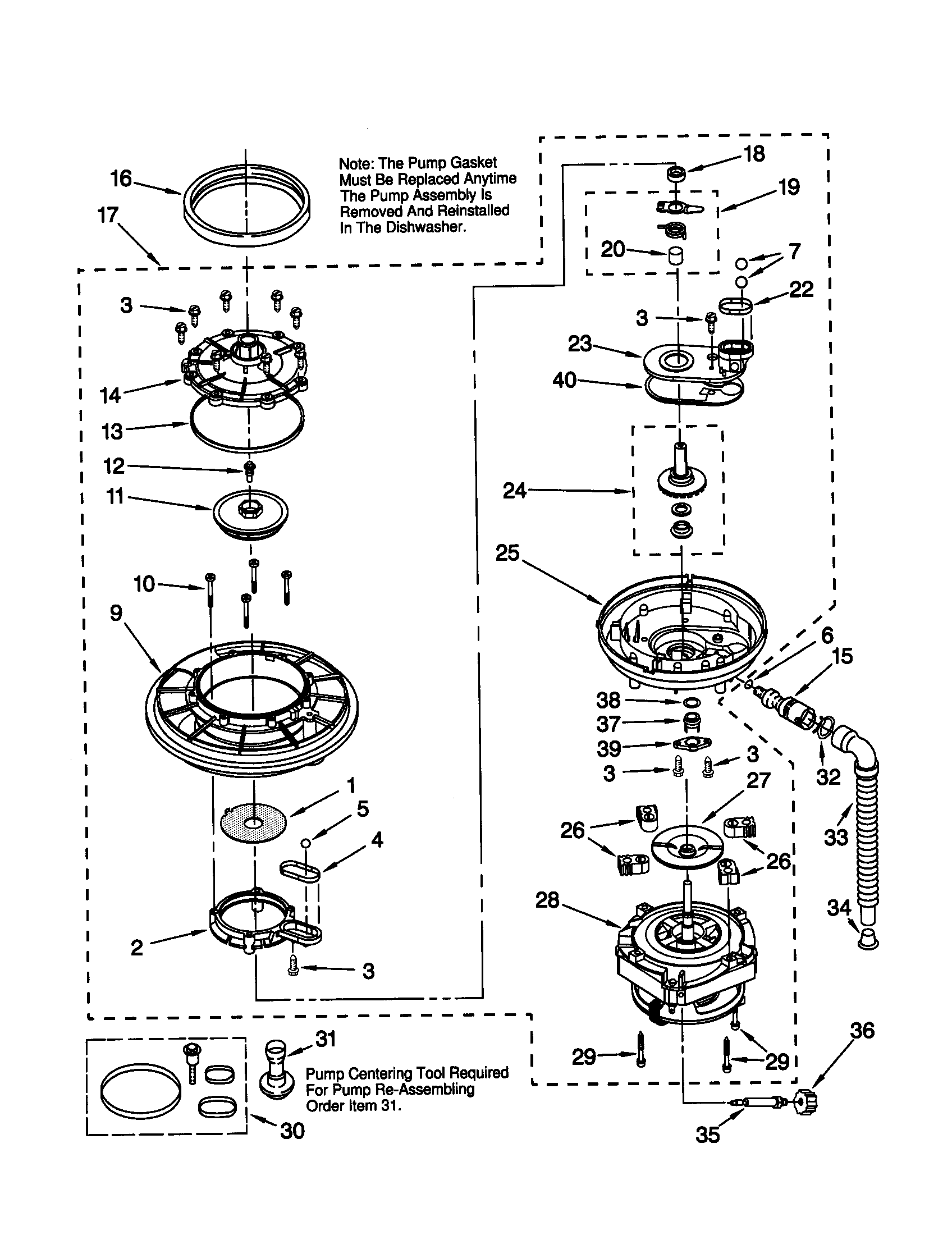 Pump and motor