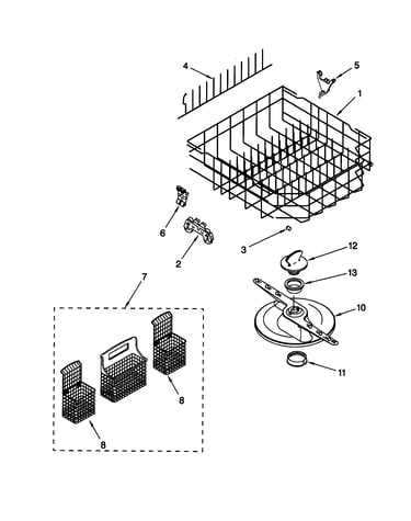 Lower dishrack