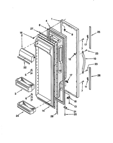 Refrigerator door
