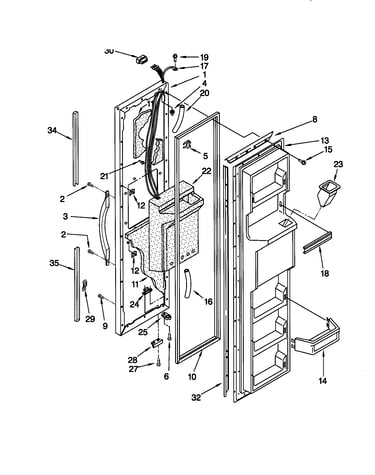 Freezer door
