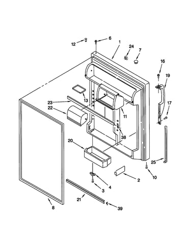 Refrigerator door