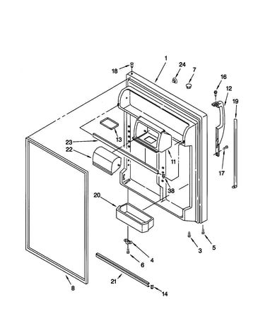Refrigerator door