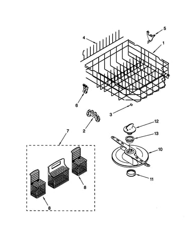 Lower dishrack